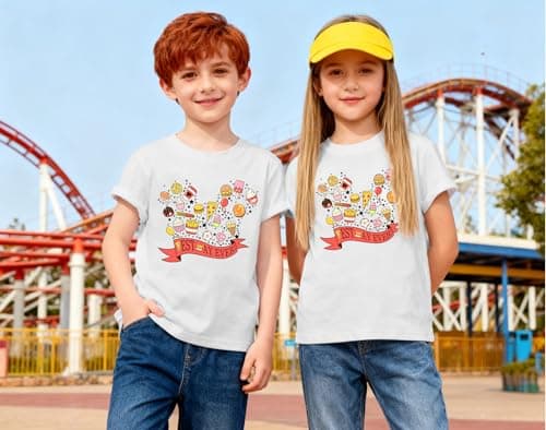 Magic Kingdom Shirt for Kids Best Day Ever Shirts Colorful Snacks Graphic T-Shirt Toddler Baby Foodie Tee Tops - Thumbnail 5