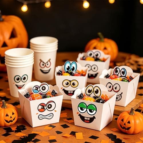 Halloween Party Favors - 960 PCS Halloween Stickers, Halloween Pumpkin Decor Gifts - Googly Eyes Self Adhesive Decorations, Stocking Stuffers Goodie Bags for Kids Boys Girls Classroom Must Haves - Thumbnail 5