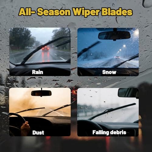 Windshield Wipers 22 and 22 Inch Replacement For Ford F‑150 2009‑2023 Chevrolet Silverado 2019‑2023 Chevrolet Tahoe 2015‑2020 Suburban 2009‑2020 Wiper Blades - Thumbnail 4
