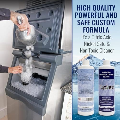 Tupkee Ice Machine Cleaner Nickel Safe - 16oz, Compatible for Affresh, Whirlpool 4396808, Manitowoc, Kitchenaid, Scotsman Ice Maker Cleaner Descaler - Pack of 4 - Thumbnail 3