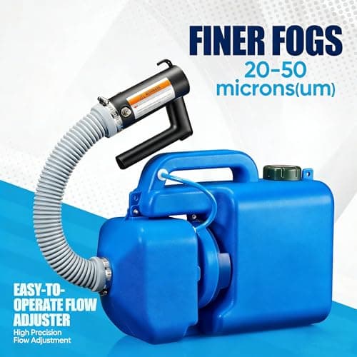 PAKUNDAS Electric ULV Fogger Sprayer, 8L/2.1Gal 1200W Portable Cold Mist Atomizer with Adjustable Flow Rate, 25-39Ft Spray Range for Home Garden Farm Indoor Outdoor - Thumbnail 5