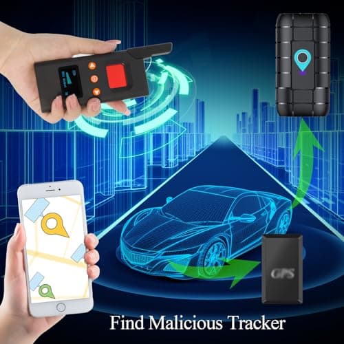 KEULGOUL Hidden Camera Detector & RF Bug Finder, Portable GPS Tracker Detector and Bug Sweeper for Privacy Protection in Car, Hotel, Office, Home & Travel - Thumbnail 4