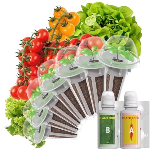 LYKOCLEAN Low-calorie Salad Seed Pods for AeroGarden, Ahopegarden, iDOO Hydroponics Growing System, 350 Seeds+ Including American Fast Lettuce, Buttercrunch Lettuce, Red Tomato, Golden Tomato (7-Pods) - Image 1