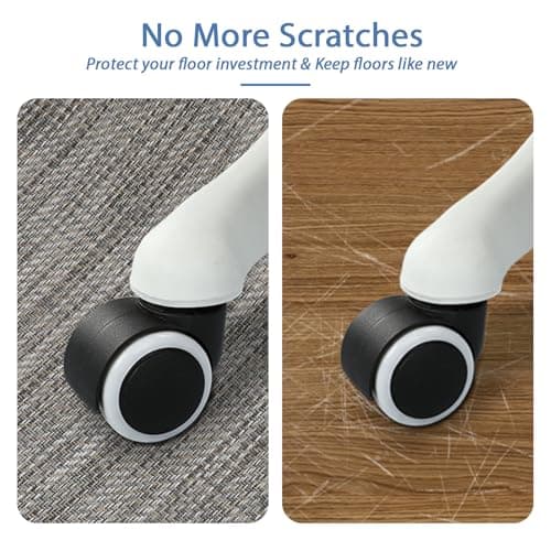 RccugmatS Chair Mat for Hardwood & Tile Floor, 36" x 48" Heavy Duty Office Chair Mat for Rolling Chairs, Anti Slip, Non-Curve, Floor Protector for Home Office, Heathered Gray - Thumbnail 5