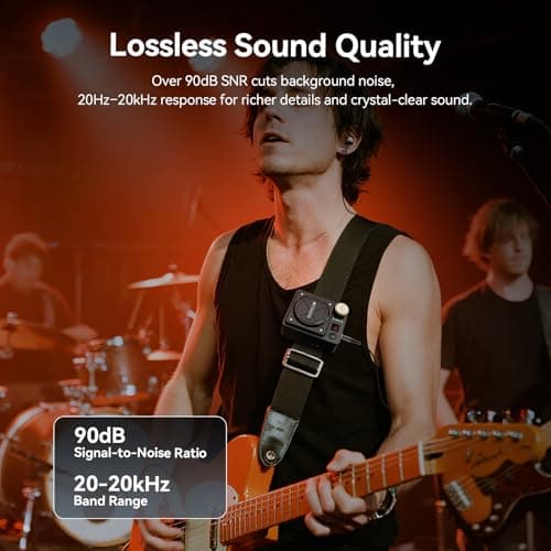 Retekess TA101 Wireless in Ear Monitor System,IEM System,Stereo/Mono,Low Latency, 8 Channels, in Ear Monitors for Singers,Small Stages,Band Rehearsals - Thumbnail 4
