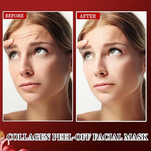 YAFUSIPE Collagen Night Wrapping Mask Hydrating Peel Off Face Mask for Women Tightening Lifting Facial Mask Skincare Anti Aging Collagen Masks for Wrinkles Fine Line Glowing 2.71oz - Thumbnail 3