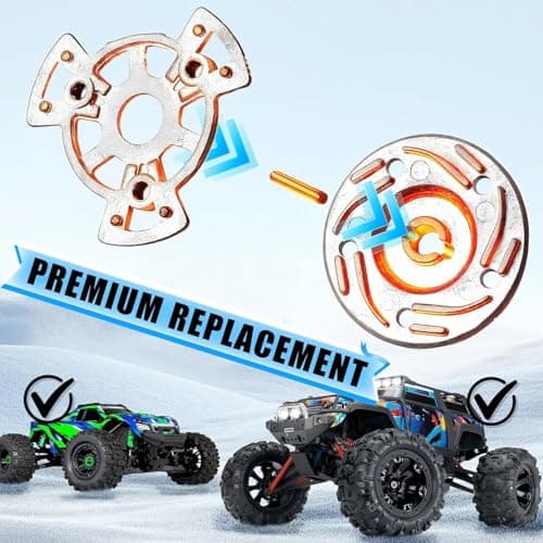 5351 Slipper Pressure Plate and Hub for TRAXXAS 1/10 Vehicles (E-revo, Summit, E-Maxx), Direct-fit OEM Replacement for #5351, Wear-Resistant Slipper Hop-up Parts Limiting Sliding for RC Car - Thumbnail 4