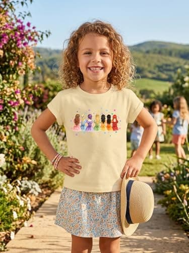 Magical Girl Shirt Cute Snacks Graphic Tee Toddler Kids Girls Holiday Short Sleeve Outfits Tops 3-10 Years - Thumbnail 3