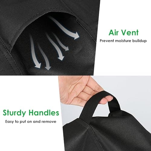 Jungda Outdoor Prep Cart Cover for Nuuk 42 Inch Outdoor Kitchen Island and BBQ Serving Cart,Heavy Duty Waterproof Patio Prep Table Cover Grill Carts Covers - Thumbnail 4