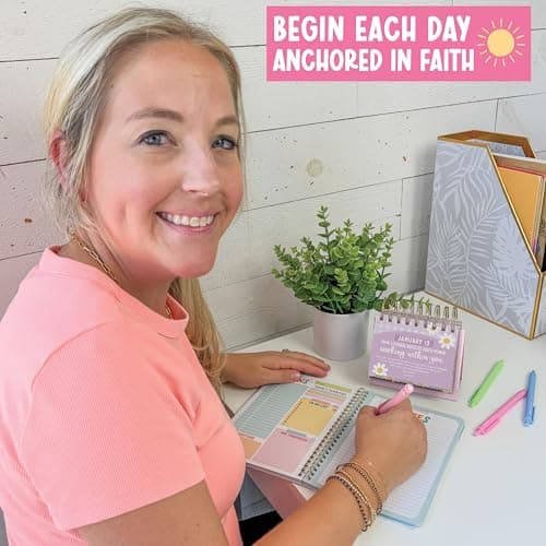 Daily Bible Verse Desk Flip Calendar 2026 - Daily Scripture Flip Calendar, Inspirational Desk Calendars 2026, Christian Perpetual Calendars, Motivational Quotes for Desks, Christian Easter Gifts - Thumbnail 4