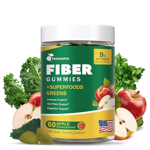 Femmetra 9G Fiber Gummies for Digestive Health & Regularity