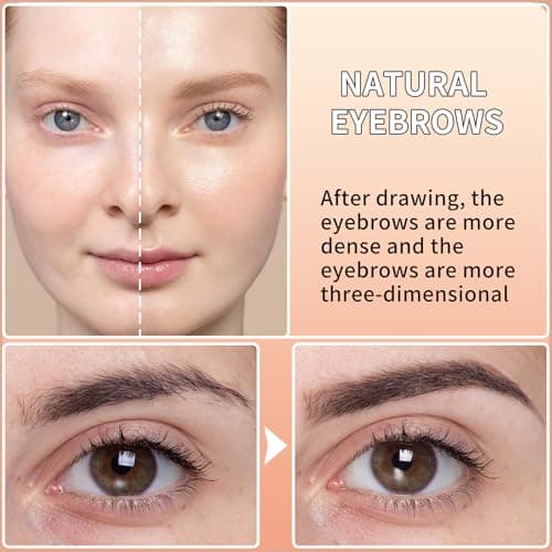 QIC Eyebrow Pomade Kit for Women, Long-Lasting Waterproof Dual-Color Brow Makeup with Dual-Ended Brush for Natural-Looking Eyebrows (Light Brown + Dark Brown) - Thumbnail 2