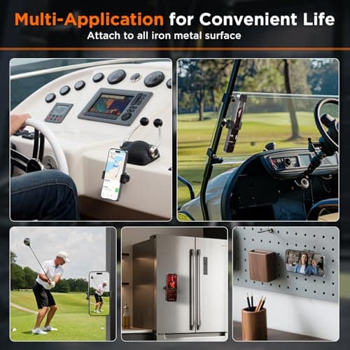 Wooerdacks Gym Magnetic Phone Holder |Gym Cart Series | 360° Magnetic Phone Mount | Rotating Fitness Mount | Universal Metal Surface Compatibility|Accommodates 3.1"-4" Phones with Thick Cases - Thumbnail 5