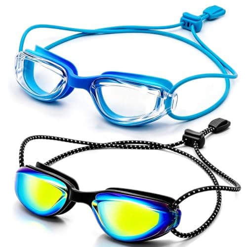 Aegend Swim Goggles Kids 3-14 Anti-Fog Leak-Proof Pool Beach Vacation