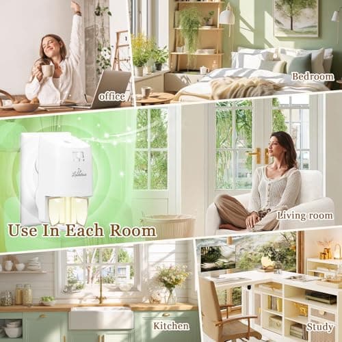Air Freshener Plug In Refills for Home, Fresh Cut Grass, Peach, Blueberry, White Tea, Plugin Scented Refills for Home, Bathroom, 12ct, 7.92 Fl Oz, Compatible with Air Wick & Glade, Not for Glade Plus - Thumbnail 6