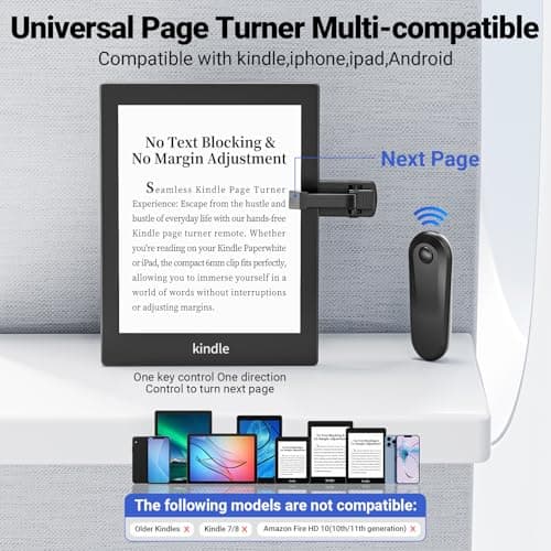 Tablet Holder Mount for Kindle Reading in Airplane or Table with Page Turner Remote, Travel Essential Handsfree Tablet Stand for Flying, Wireless Page Turner and Holder Arm Fits 5.9″–9.8″ Devices - Thumbnail 6