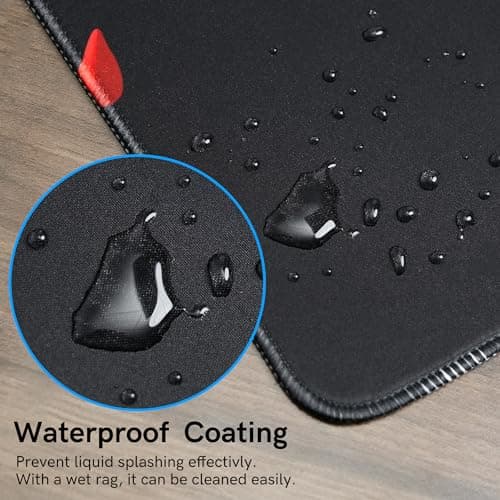 GMKWTL Large Gaming Mouse Pad for Desk, Black Plum Blossoms XXL Mouse Pad, 35.4x15.7 Inch, Waterproof, Non-Slip Rubber Base - Thumbnail 4