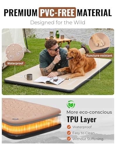 KingCamp FLEXIREST 5.0 Extra Wide Inflatable Sleeping Pad - Thumbnail 6