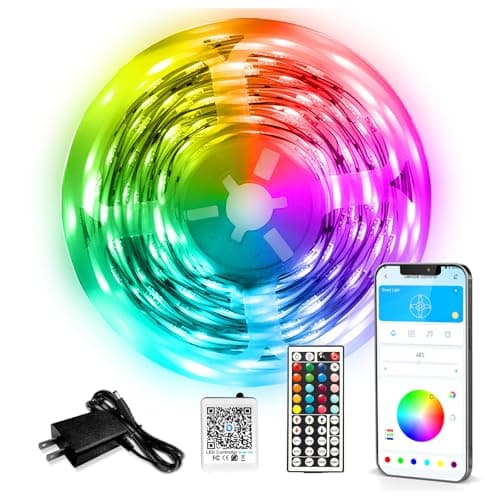 DAYBETTER LED Strip Lights 110ft, Smart Lighting Strips with App Remote Control, RGB Music Sync Color Changing Lights for Bedroom Kitchen Party Home Decor Luces led para cuarto (1 Roll) - Image 1