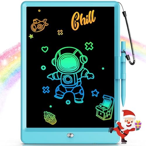 Bravokids Toys for 3-6 Years Old Girls Boys, LCD Writing Tablet 10 Inch Doodle Board, Electronic Drawing Pads, Educational Birthday Gift for 3 4 5 6 7 8 Years Old Kids Toddler (Blue) - Image 1