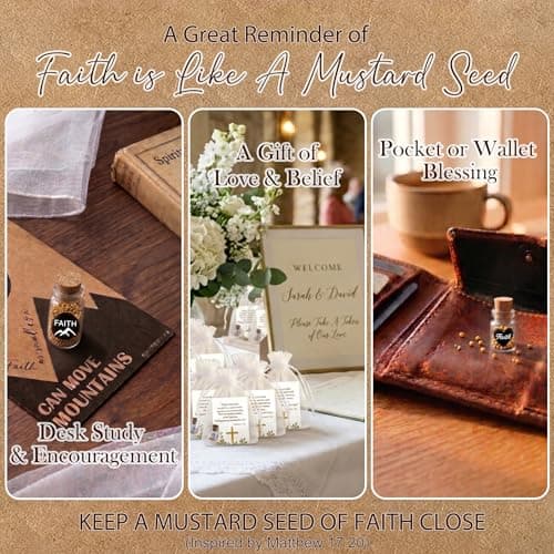 Bulk 50 Have a Little Faith Card Christian Gifts for Women, School Church Wedding Baptism Unique Christian Religious Inspirational Gifts for Women Men(Heart-50) - Thumbnail 6