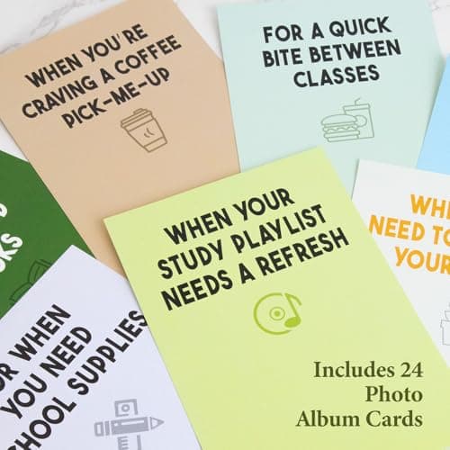 2026 Graduation Gifts - Graduation Photo Album with 24 Pages - High School Graduation Gift Card Book - First Year of College Survival Kit from Parents for Her Him Women Men Girls Boys Teens Students - Thumbnail 3