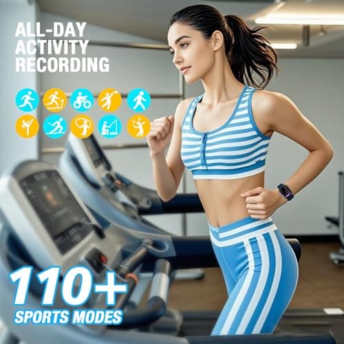 mamidomo Smart Watches for Women Men with Bluetooth Call, 2.01" HD Fitness Tracker Smartwatch for Android iPhone, Heart Rate Sleep Monitor, 110+ Sports Modes, Activity Tracker with Step Counter - Thumbnail 5