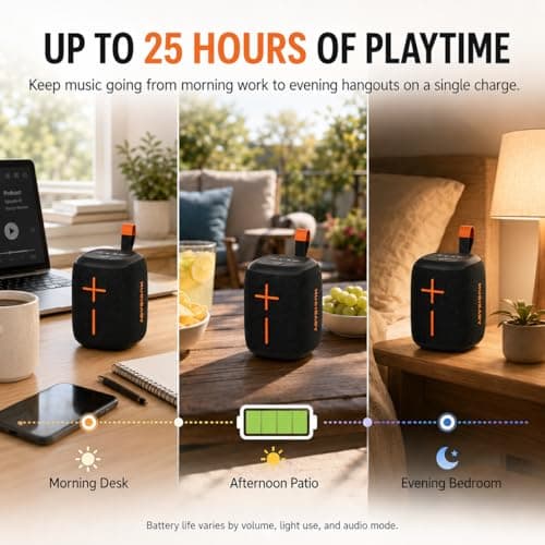Musibaby M73 Bluetooth Speaker, 20W Portable Wireless Speaker, Black - Thumbnail 3