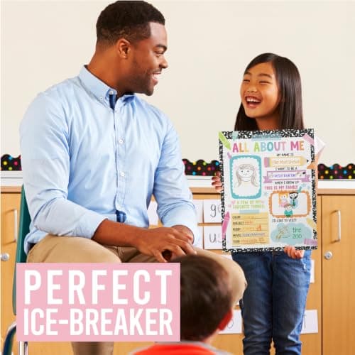 All About Me Posters for Classroom Must Haves - 20 Star Student Poster, 100 Days of School Items, Star of The Week Poster Elementary Classroom Decor, End of School Year Teacher Supplies - Thumbnail 2