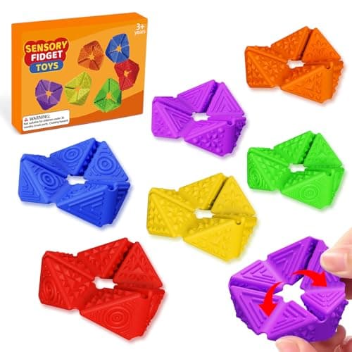 Fidget Toys for Kids - Quiet Sensory Fidget Toys for ADHD, Anxiety & Stress Relief, Non-Toxic Durable Fidgets for Classroom, Home & Travel, Perfect Sensory Toys for Toddlers & Teens - Image 1