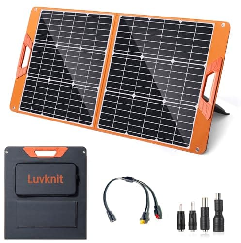 Solar Panels 100Watt Portable 24% High-Efficiency 18V Foldable Solar Charger with USB Outputs for Power Stations, Phones, IP65 Waterproof Perfect for Camping, RVing, Home Backup and Off-Grid Blackouts - Image 1