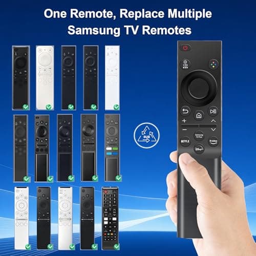 【Pack of 2】 for Samsung Smart TV Remote Control Replacement,Universal for All Samsung Crystal UHD Curved Frame Neo QLED LED LCD HDTV 3D Series TVs - No Setup Needed - with 4 Shortcut Buttons - Thumbnail 6