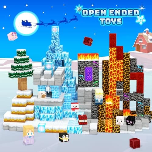 Titoclar Magnetic Blocks Building Tiles for Kids - STEM Educational Sensory Toys for Boys & Girls Ages 3-10, Christmas - Thumbnail 2