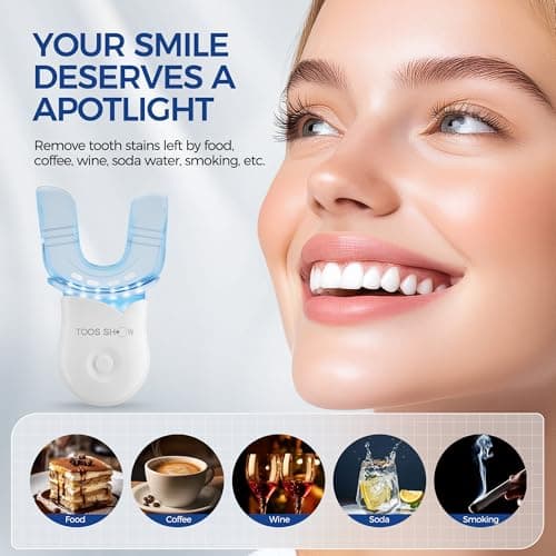 Teeth Whitening Kit for Sensitive Teeth,with 4 x 35% CP Pen & 1 Remineralization Pen,LED Accelerator Light Non,Tooth Whitener Professional Oral Care Gently Yet Effectively Removes Stains - Thumbnail 4