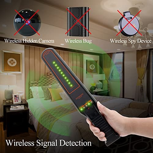 KEULGOUL Hidden Camera Detector & Bug Detector, Portable Listening Device Detector Camera Finder for Travel, Hotel, Office, Vehicle and Privacy Protection - Thumbnail 2