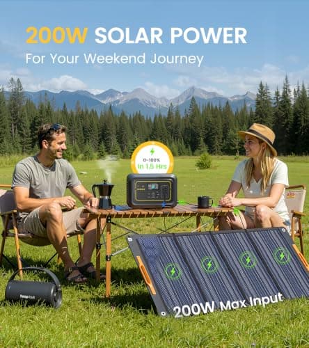 Lipower TP300V2 Portable Power Station, 296Wh Backup Battery with 20ms UPS, 300W Pure Sine Wave AC Outlet, 1-Hour Fast Full Charge, PD 100W USB-C, Solar Generator for Camping,CPAP,Home and Emergencies - Thumbnail 5