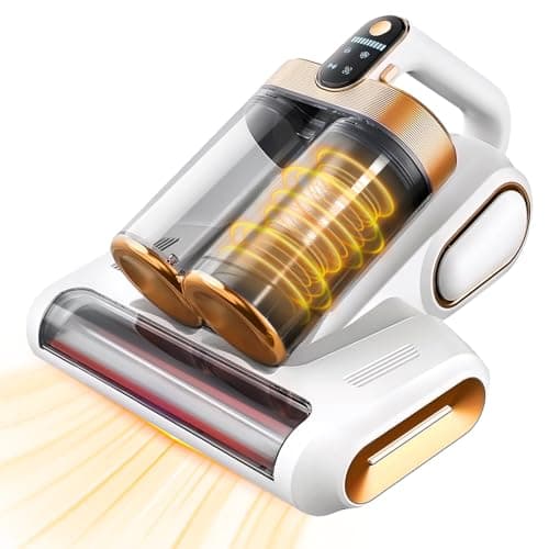 SRGARH Cordless Mattress Vacuum Cleaner, 16Kpa Bed Vacuum with 253.7nm UV-C Light & Ultrasonic Tech, HEPA Filter, Portable Handheld Vacuum for Bed Sofa Couch Crib & Pet Hair (White) - Image 1