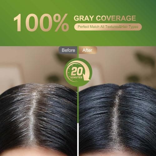 BioHueZ Permanent Hair Dye Hair Color for Gray Hair Coverage PPD-Free Hair Color Kit Medium Brown Hair Dye 3C Dark Mocha Brown Chocolate Brown - Thumbnail 3
