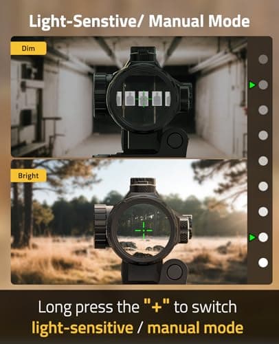 CVLIFE Multi Reticle Auto-Brightness Red Dot and 3X Magnifier Combo - Thumbnail 6
