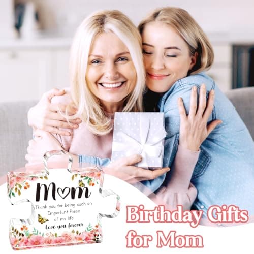 Mothers Day Gifts for Mom - Meaningful Acrylic Puzzle Piece Decor - Heartwarming Mom Birthday Gifts from Daughter Son, Mothers Day Gifts, Thoughtful Keepsake Plaque for Home Office Desk, 3.9 x 3.3 Inch - Thumbnail 5
