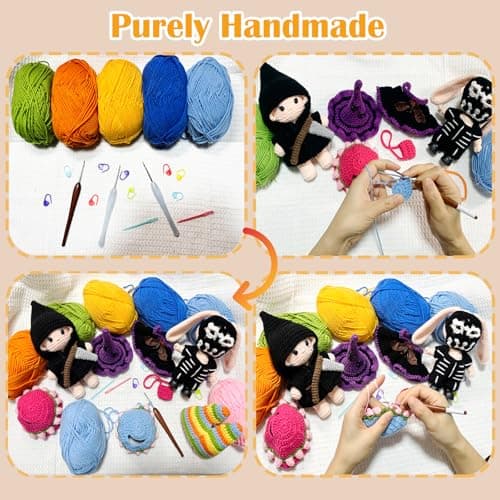 POPNANA Doll Clothes Set for 15-17cm Halloween (No Doll) A (Purple;) - Thumbnail 5