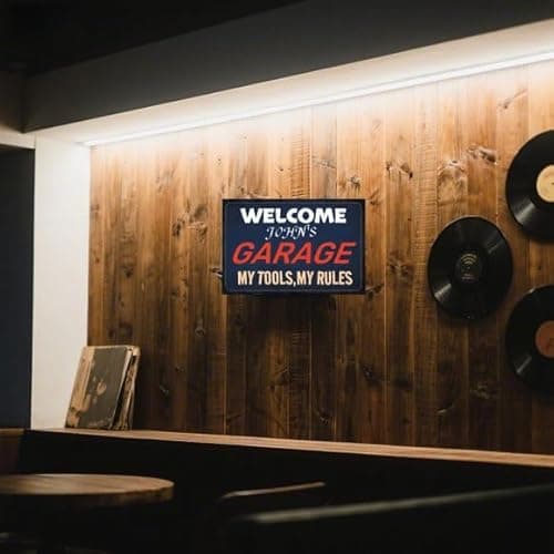 Carastora Garage Sign – Vintage Metal Wall Decor, a Gift for Dad, Husband, or Grandpa – Vintage Tool Room Decor, 8x12 inches - Thumbnail 3