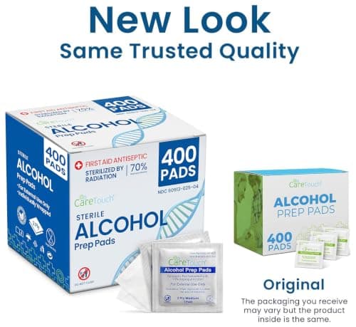 Alcohol Wipes | Individually Wrapped Alcohol Prep Pads with 70% Isopropyl Alcohol, Great for Medical & First Aid Kits | Sterile, Antiseptic 2-Ply Alcohol Swabs - 200 count - Thumbnail 3
