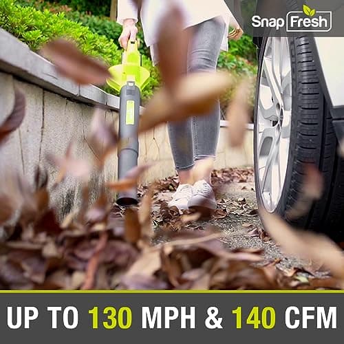 SnapFresh 20V Leaf Blower, Leaf Blower Cordless with 2.0Ah Battery & Fast Charger, 2.7lbs Lightweight Electric Leaf Blower, 2 Speed Modes for Lawn, Patio, Yard & Sidewalk Care - Thumbnail 3