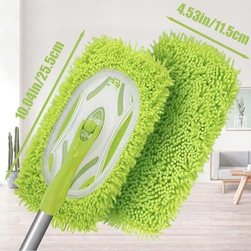Wzxlj.Y 6 Pack Reusable Mop Pads Refill Compatible with Swiffer Sweeper Mop, Microfiber Wet Mopping Cloths for Floor Cleaning, Ideal for Home Cleaning Washable Floor (Green-6 Pack) - Thumbnail 3