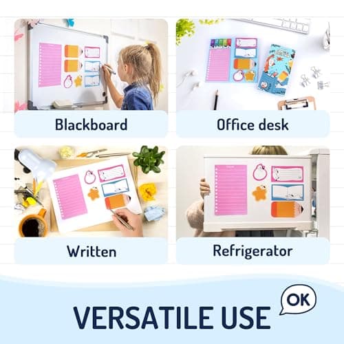 YPLUS Cat Sticky Notes Set, 440pcs Cute Planner Self-Stick Note Pads with Lined to Do List, Divider Tabs and Shaped Memos, Funny Office School Supplies, Gifts for Cat Lovers - Thumbnail 6