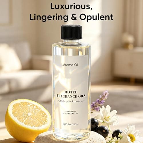 Gihen Hotel Diffuser Oil Refill Inspired by The Ritz-Carlton Hotel - 250 ml 8.45 fl oz -Aromatherapy Essential Oil- Lemon, Lavender & Wood Notes- Ideal for Ultrasonic and Waterless Diffusers - Thumbnail 2