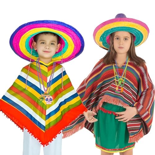 Labrostar 20Pcs Cinco De Mayo Decorations Fiesta Party Favors Fiesta Beaded Necklaces for Mexican Birthday Bachelorette Party Supplies Photo Props Carnivals Event Decorations - Thumbnail 6