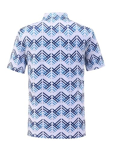 Bnosio Golf Shirts for Men Funny Hawaiian Golf Polo Shirt Dry Fit Arrow Size Medium - Thumbnail 3