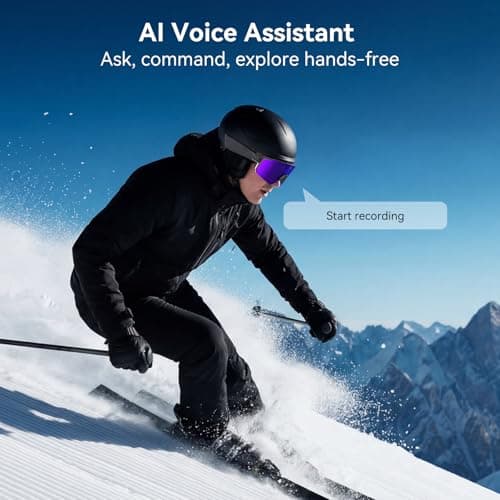 Vistefly AI Smart Glasses with Camera, 4K Hands-Free Recording, 6-Axis EIS Stabilization, Open-Ear Audio, AI Voice Assistant & Object Recognition, IP66, for Sports Cycling Running Hiking, Matte Black - Thumbnail 3